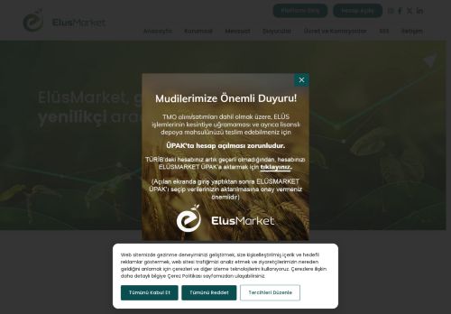 ELÜS, EWR, TÜRİB, ÜPAK, TMEX, Elektronikürünsenedi