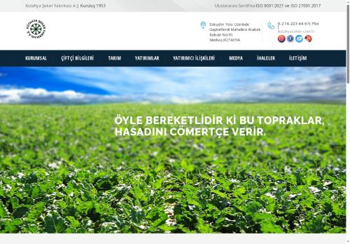 Kütahya Şeker Fabrikası A.Ş.