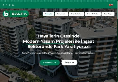 Balpa İnşaat - Modern Yaşam Projeleri