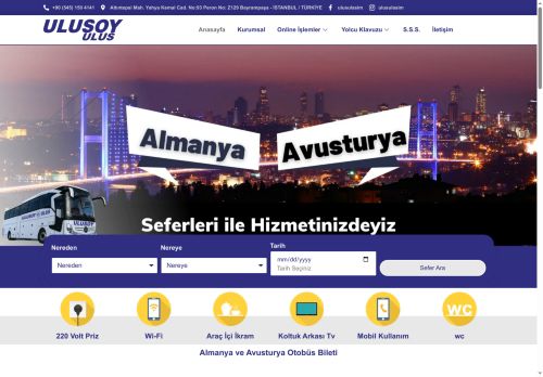 Almanya ve Avusturya Otobüs Bileti - Ulusoy - Yurtdışı