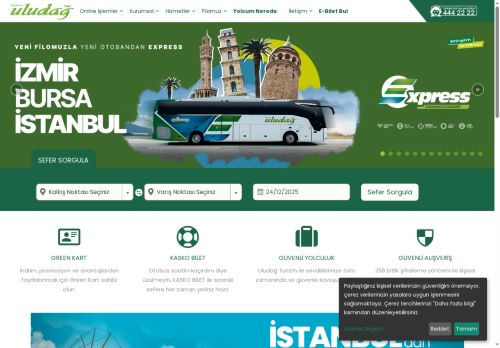 Balıkesir UludaÄ Turizm İzmir,Bursa,İstabul Otobüs Bileti Satın Al