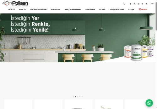 Polisan Home Cosmetics | Türkiye'nin Lider Boya Markası - İç ve Dış Cephe Boyaları