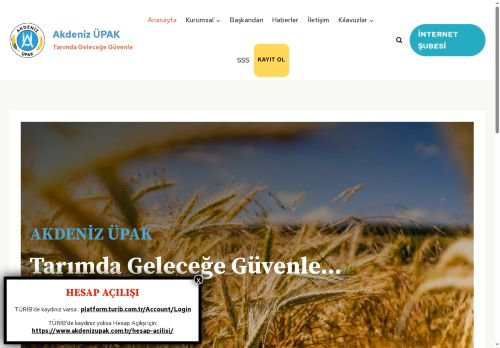 Anasayfa - Akdeniz ÜPAK