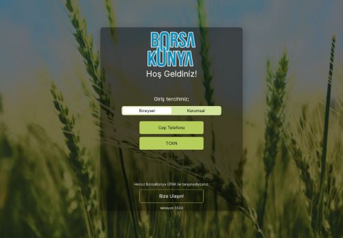 BorsaKonya ÜPAK E-Şube