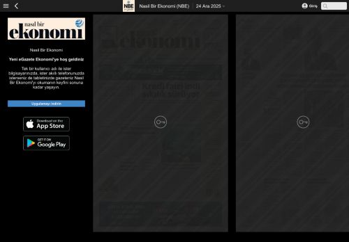 Nasil Bir Ekonomi (NBE) - Aralık 24, 2025