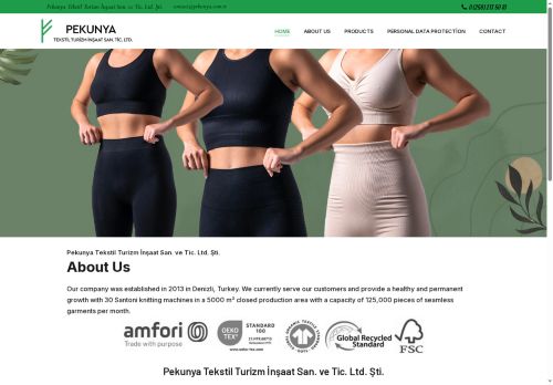 Pekunya Tekstil Turizm İnşaat San. ve Tic. Ltd. Şti.pekunya tekstil -pekunya iç giyim-denizli iç giyim