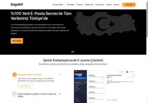 Kurumsal mail hizmeti Denizli - Kaydet mail www.kaydet.com.tr