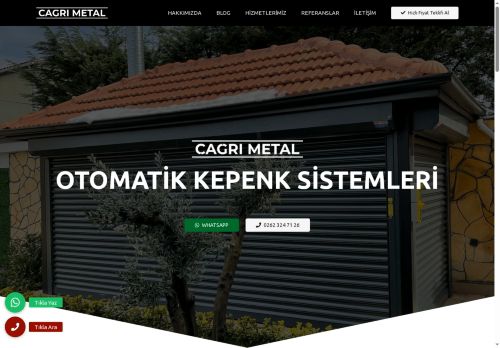 Kocaeli Otomatik Kepenk Sistemleri Çağrı Metal
