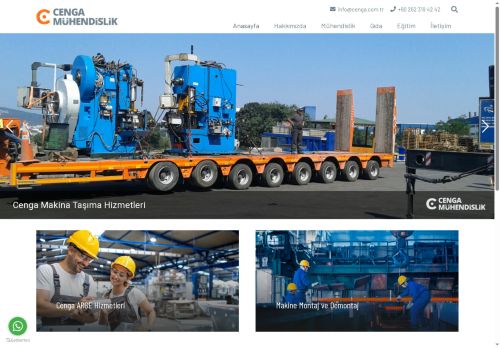 Cenga Mühendislik | Makine Taşıma, Makine Montaj ve Söküm Hizmetleri