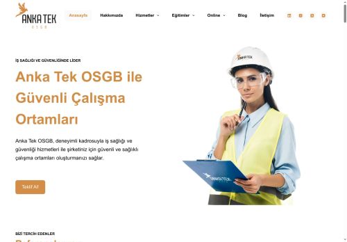 Anka Tek OSGB - İş Sağlığı ve Güvenliği - İstanbul