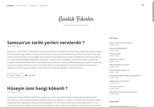 Günlük Fikirler – Günlük yaşamda gözden kaçanı yakala.
