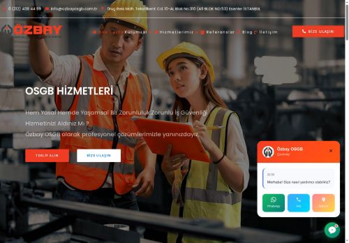 Özbay OSGB | Ortak Sağlık Güvenlik Birimi | 212 438 44 99