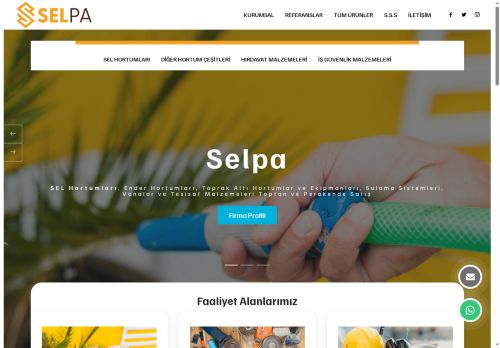 Sel HORTUMLARI | Ender HORTUMLARI | İş Güvenlik | SELPA