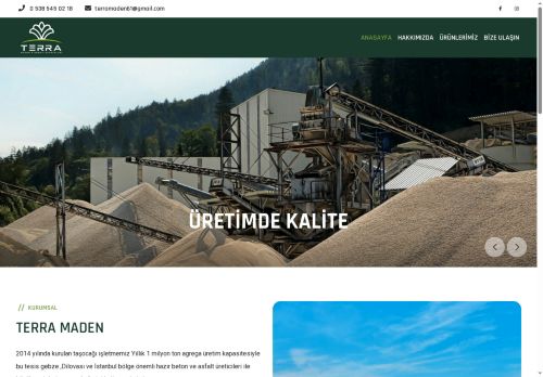 Dilovası Taş Ocağı - Kum - Mıcır | Terra Maden