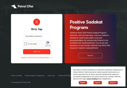 Petrol Ofisi - Online İşlemler