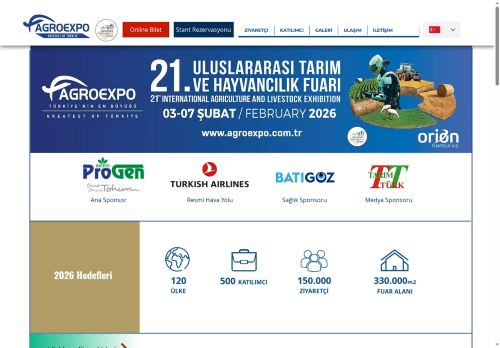 Agroexpo | Uluslararası Tarım ve Hayvancılık Fuarı | İzmir