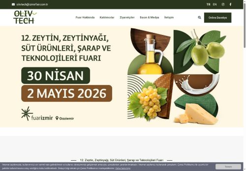 Olivtech - Zeytin, Zeytinyağı, Süt Ürünleri, Şarap ve Teknolojileri Fuarı