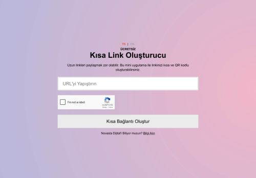 Ücretsiz Kısa Link Oluşturucu | Novasta Dijital