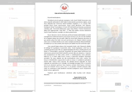 İstanbul Optisyen-Gözlükçüler Odası » Mesleğimizin Geleceği İçin Daima Birlikte...