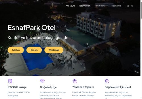 Esnafpark Otel – Konfor ve huzurun buluştuğu adres