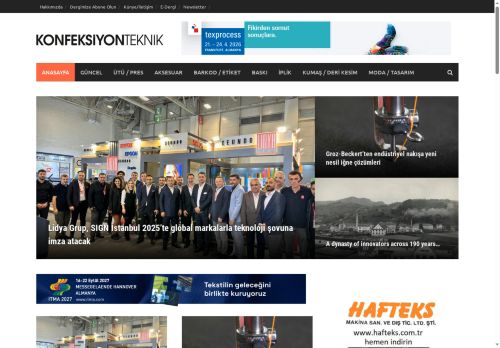 Konfeksiyon Teknik – Konfeksiyon Haberleri, Konfeksiyon Sektörü