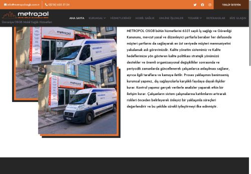 Metropol OSGB – Ümraniye Osgb Mobil Sağlık Hizmetleri ve Sağlık Raporu - Ümraniye OSGB Mobil Sağlık Hizmetleri