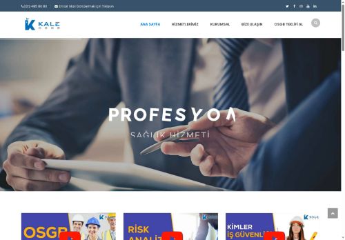 KALE OSGB Ortak Sağlık Güvenlik Birimi – Kale'de Güvendesiniz!