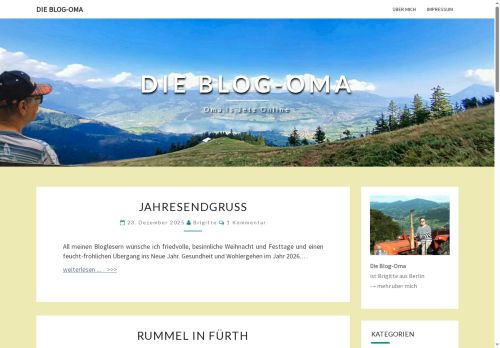 Die Blog-Oma – Oma is jetz online