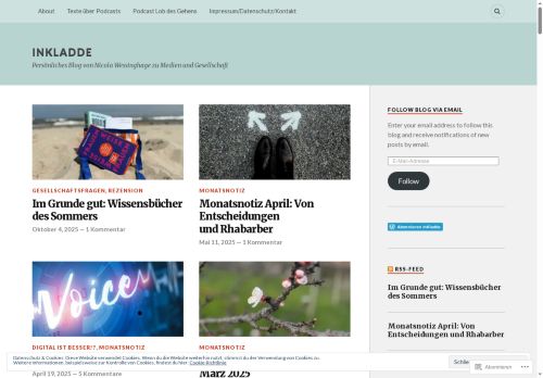 InKladde – Persönliches Blog von Nicola Wessinghage zu Medien und Gesellschaft