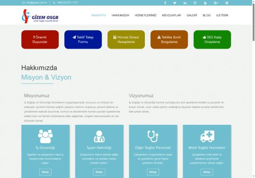 Gizem OSGB - Ortak Sağlık Güvenlik Birimi, İş Sağlığı ve Güvenliği