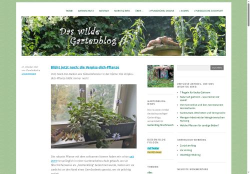 Das wilde Gartenblog - vom faulen Gärtnern und der Liebe zu allem, was wächst
