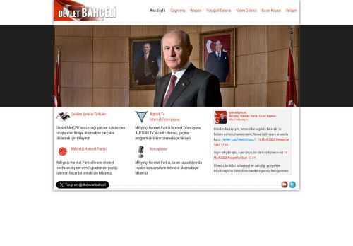 Devlet Bahçeli Resmi İnternet Sitesi