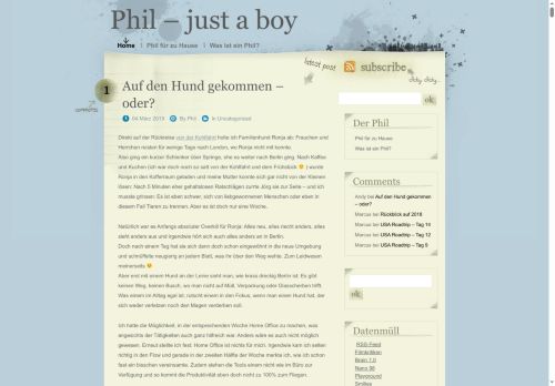 Phil – just a boy »