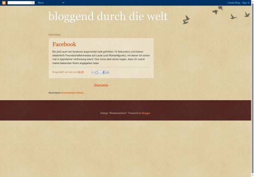 bloggend durch die welt