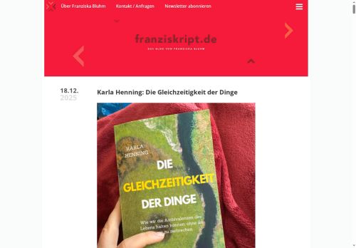 franziskript.de – das Blog von Franziska Bluhmfranziskript.de | Das Blog von Franziska Bluhm