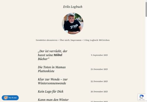 Eriks Logbuch – Autofiktionaler Blog aus Altona.