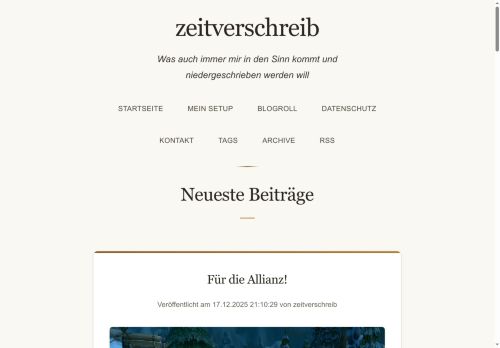 Startseite | zeitverschreib