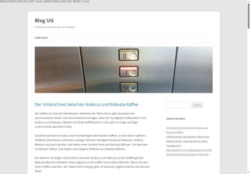 Blog UG - Produkte und News aus der Schweiz