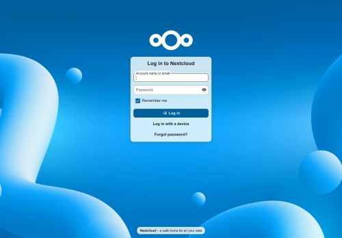 Login – Nextcloud