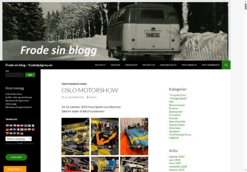 Frode sin blog – frode@algroy.no