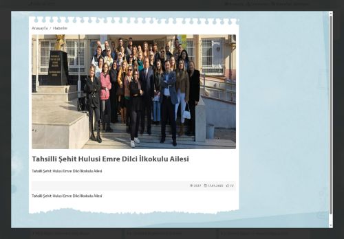 ADANA / YÜREĞİR - Tahsilli Şehit Hulisi Emre Dilci İlkokulu