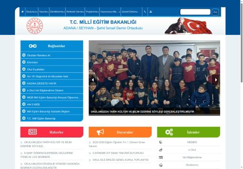 ADANA / SEYHAN - Şehit İsmail Demir Ortaokulu