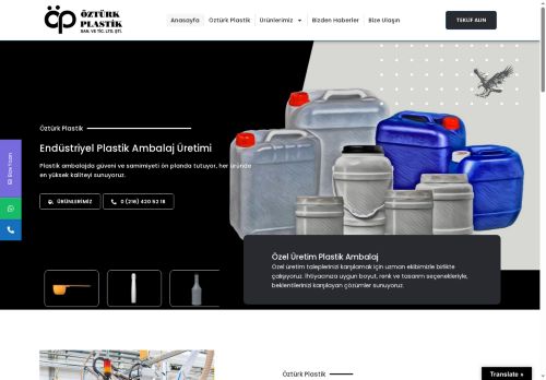 Endüstriyel Plastik Ambalaj Üretimi | Öztürk Plastik