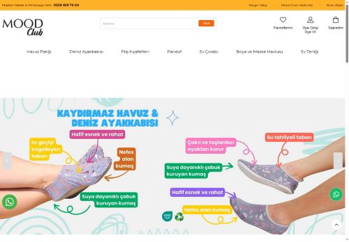 Kaydırmaz Deniz Ayakkabısı ve Havuz Patiği | Mood Club