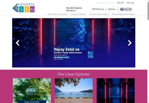 Yamaç Paraşüt Pilotluğu Kişisel Gelişim Eğitimleri | SEM | Kapadokya Üniversitesi