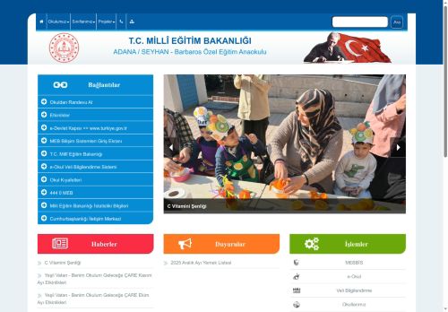 ADANA / SEYHAN - Barbaros Özel Eğitim Anaokulu