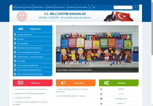 ADANA / YÜREĞİR - Ömer Refika Halıcılar İlkokulu