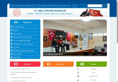 ADANA / YÜREĞİR - Nurettin Topçu İmam Hatip Ortaokulu