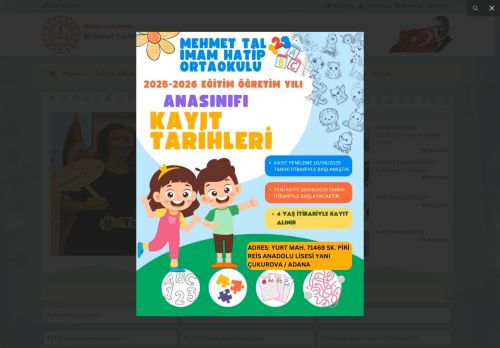 ADANA / ÇUKUROVA - Mehmet Tal İmam Hatip Ortaokulu