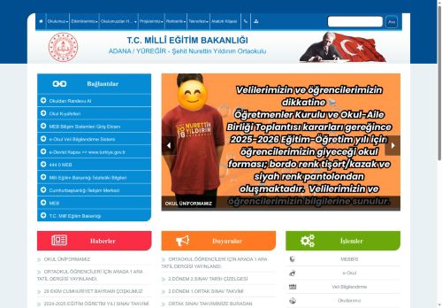 ADANA / YÜREĞİR - Şehit Nurettin Yıldırım Ortaokulu